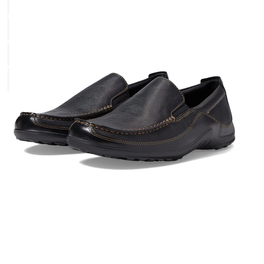 Cole Haan Men's Black Leather Tucker Venetian Loafers Size 10.5 W